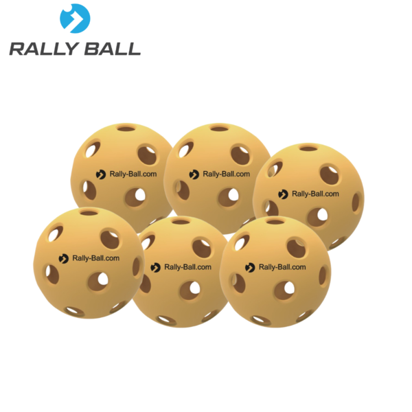 Indoor Balls - 6 Pack , gelb